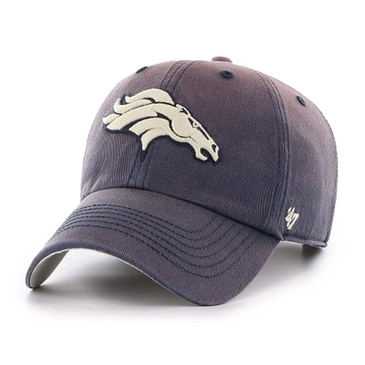 Men's '47  Navy Denver Broncos Dusted Clean Up Adjustable Hat