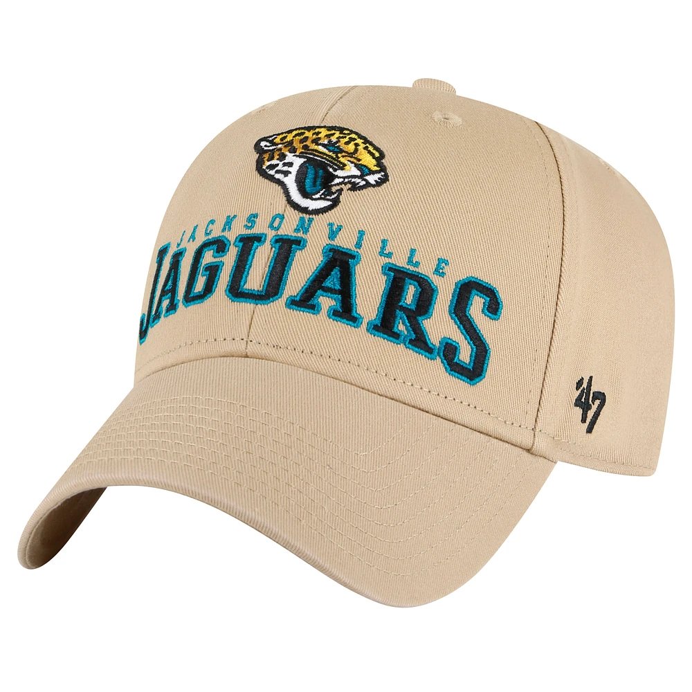 Men's '47 Khaki Jacksonville Jaguars Powell MVP Adjustable Hat