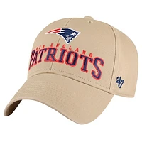 Men's '47 Khaki New England Patriots Powell MVP Adjustable Hat