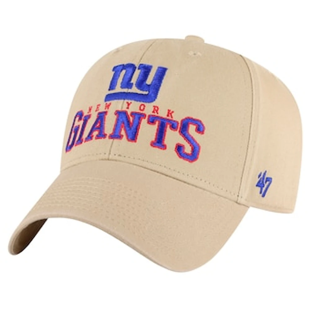 Men's '47 Khaki New York Giants Powell MVP Adjustable Hat