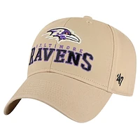 Men's '47 Khaki Baltimore Ravens Powell MVP Adjustable Hat