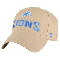 Men's '47 Khaki Detroit Lions Powell MVP Adjustable Hat