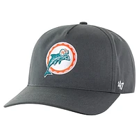 Men's '47 Charcoal Miami Dolphins Hitch Adjustable Hat