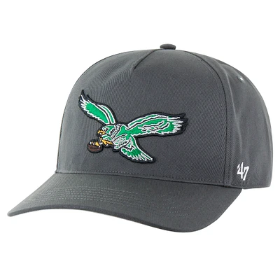 Men's '47 Charcoal Philadelphia Eagles Hitch Adjustable Hat