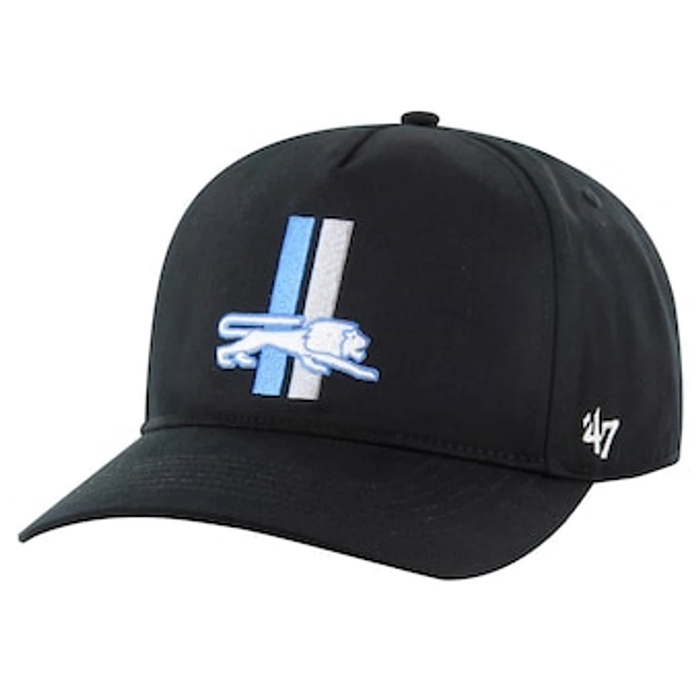 Men's '47 Black Detroit Lions Hitch Adjustable Hat