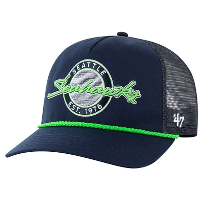 Men's '47 College Navy Seattle Seahawks Promenade Hitch Trucker Adjustable Hat