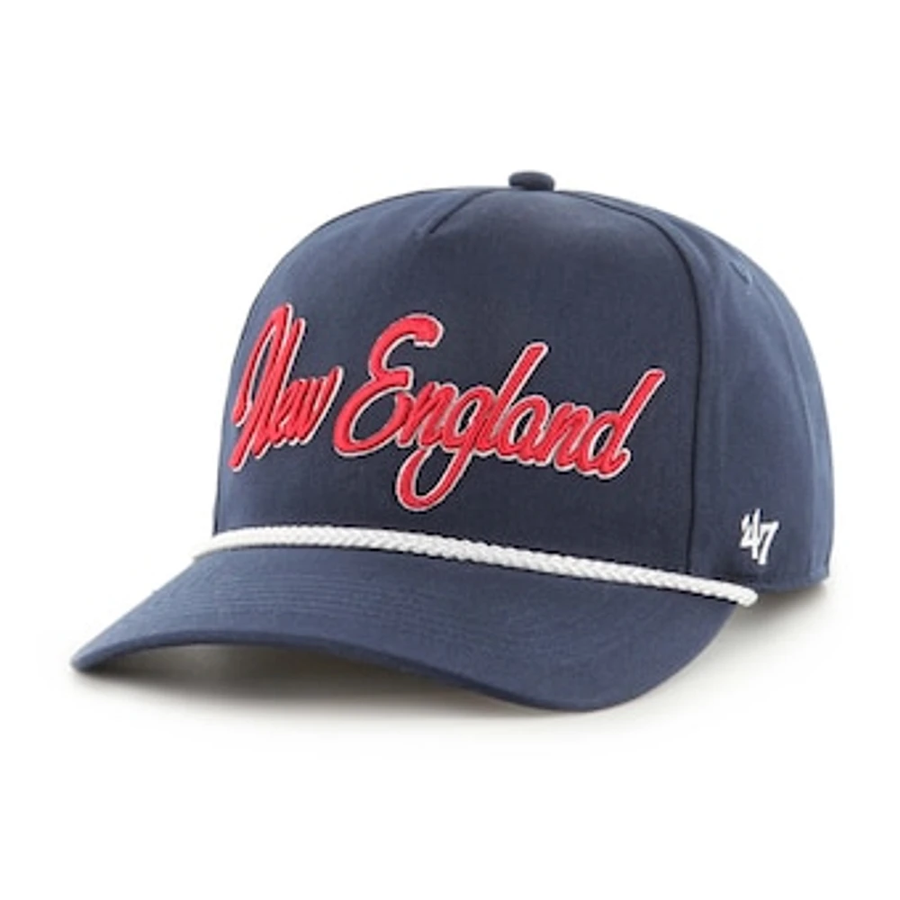 Men's '47 Navy New England Patriots Overhand Hitch Adjustable Hat