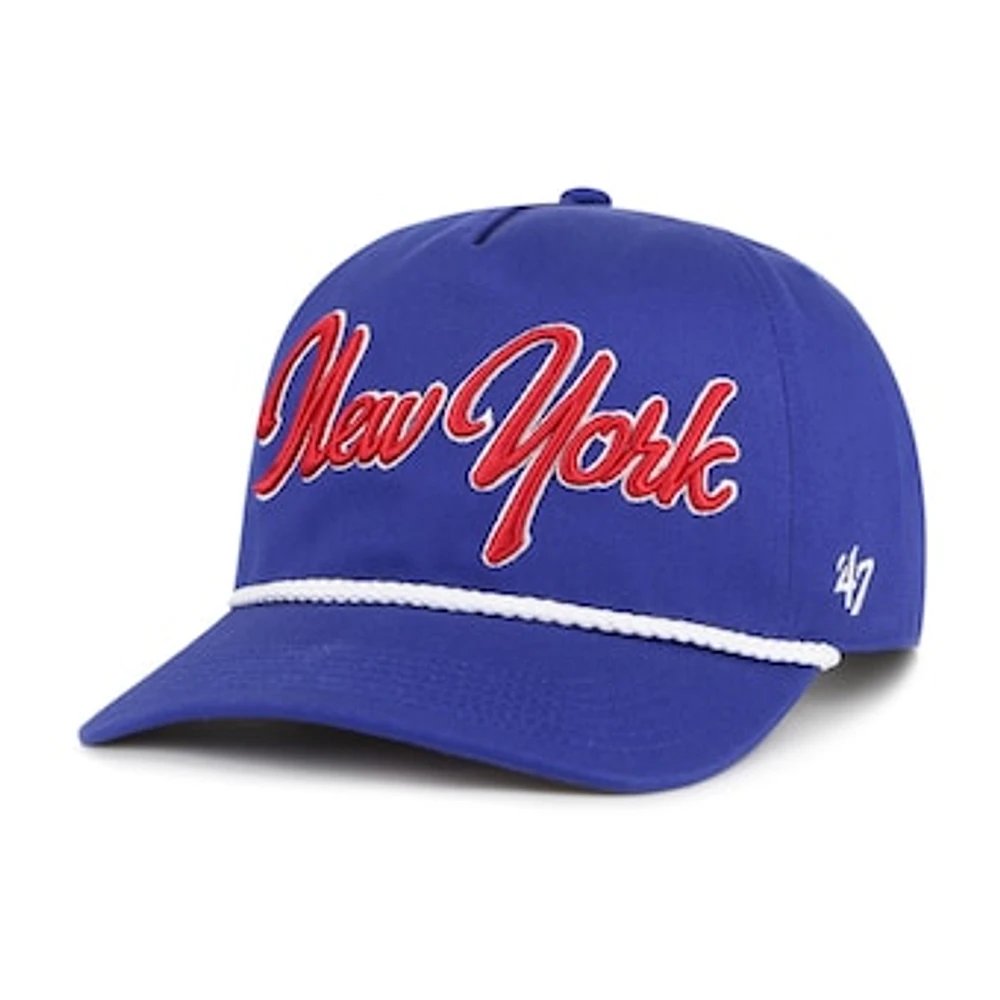 Men's '47 Royal New York Giants Overhand Hitch Adjustable Hat