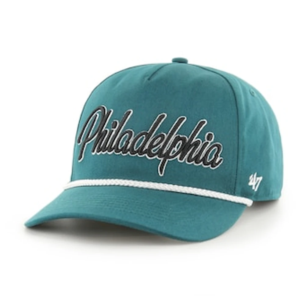 Men's '47 Midnight Green Philadelphia Eagles Overhand Hitch Adjustable Hat