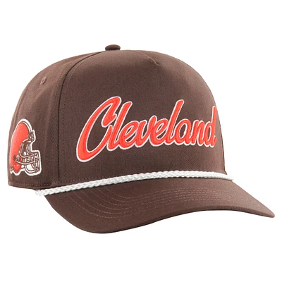 Men's '47 Brown Cleveland Browns Overhand Hitch Adjustable Hat