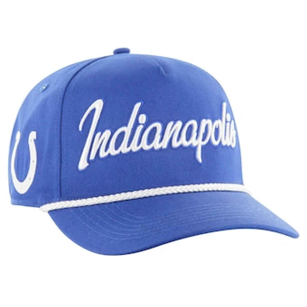 Men's '47 Royal Indianapolis Colts Overhand Hitch Adjustable Hat