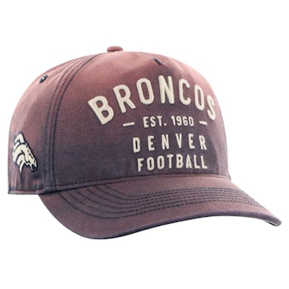 Men's '47 Navy Denver Broncos Dusted Laramie Unstructured Hitch Adjustable Hat