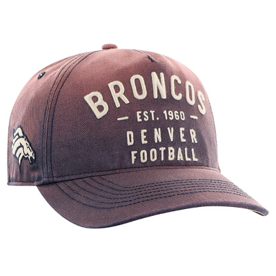 Men's '47 Navy Denver Broncos Dusted Laramie Unstructured Hitch Adjustable Hat