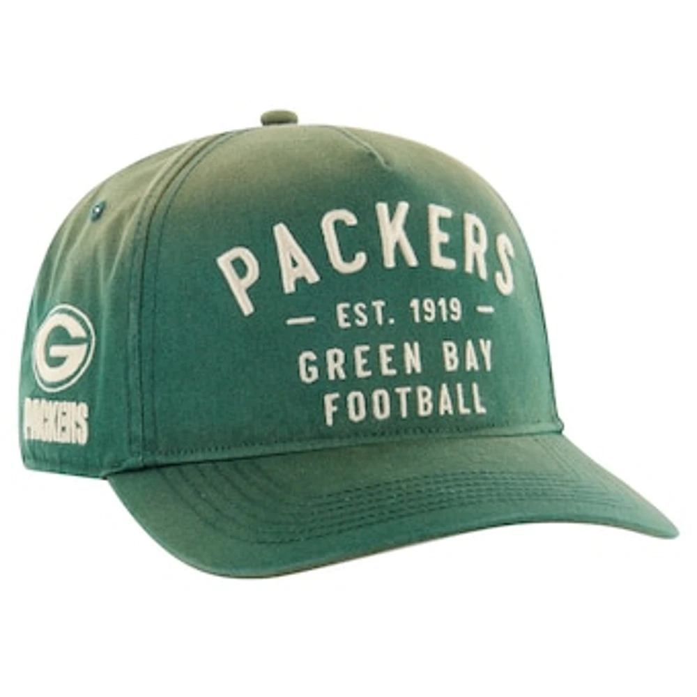 Men's '47 Green Green Bay Packers Dusted Laramie Unstructured Hitch Adjustable Hat