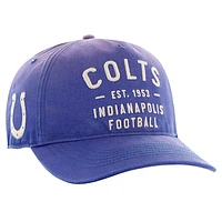 Men's '47 Royal Indianapolis Colts Dusted Laramie Unstructured Hitch Adjustable Hat