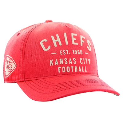 Men's '47 Red Kansas City Chiefs Dusted Laramie Hitch Adjustable Hat