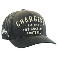 Men's '47 Black Los Angeles Chargers Dusted Laramie Unstructured Hitch Adjustable Hat