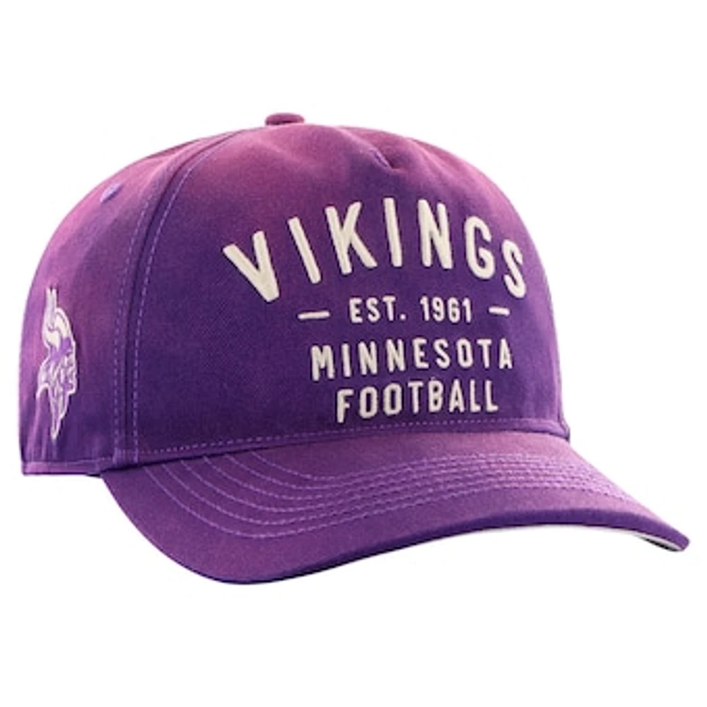 Men's '47 Purple Minnesota Vikings Dusted Laramie Unstructured Hitch Adjustable Hat