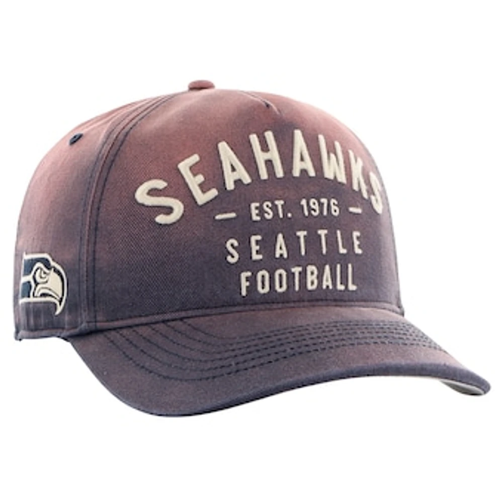 Men's '47 College Navy Seattle Seahawks Dusted Laramie Unstructured Hitch Adjustable Hat