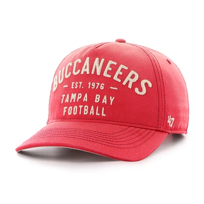 Men's '47 Red Tampa Bay Buccaneers Dusted Laramie Unstructured Hitch Adjustable Hat