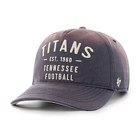 Men's '47 Navy Tennessee Titans Dusted Laramie Unstructured Hitch Adjustable Hat