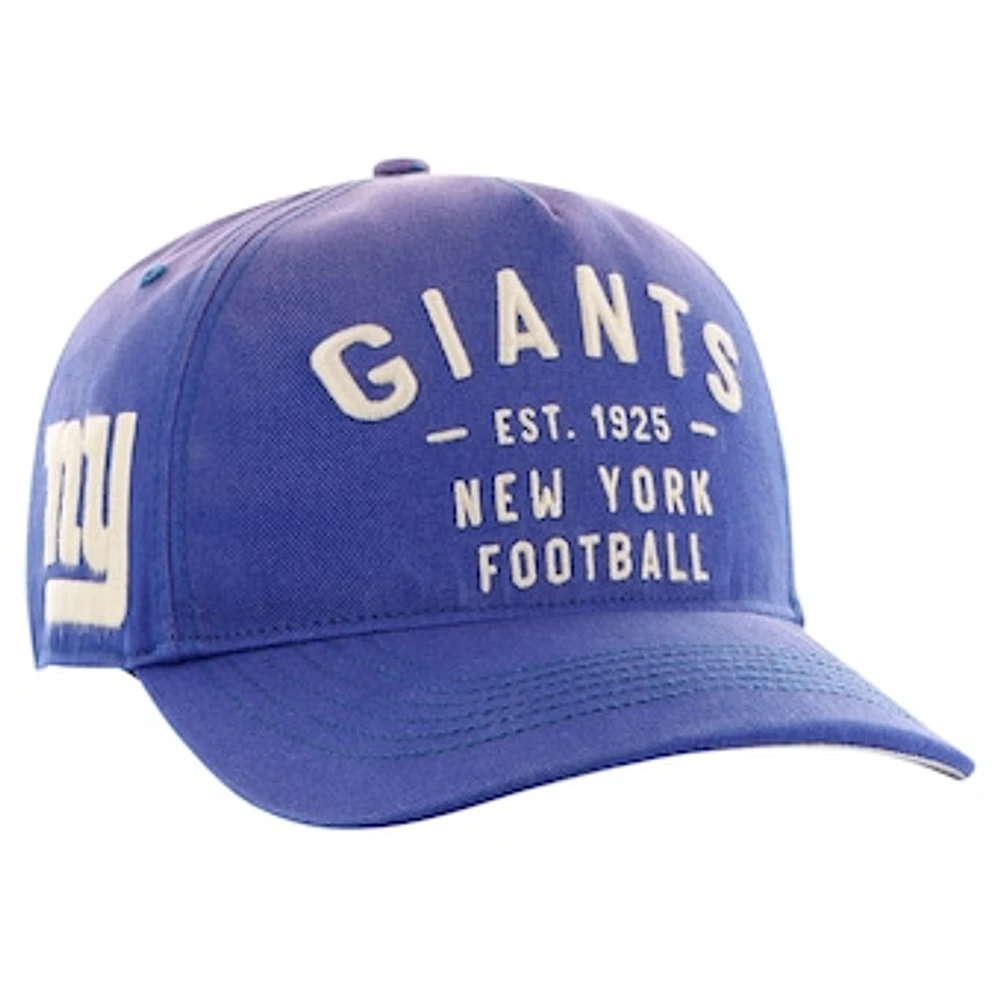 Men's '47 Royal New York Giants Dusted Laramie Hitch Adjustable Hat