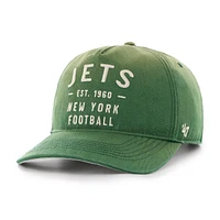 Men's '47 Green New York Jets Dusted Laramie Unstructured Hitch Adjustable Hat