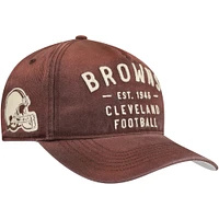 Men's '47 Brown Cleveland Browns Dusted Laramie Unstructured Hitch Adjustable Hat