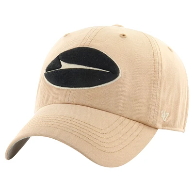 Men's '47 Khaki New York Jets Dusted Relaxed Franchise Fitted Hat