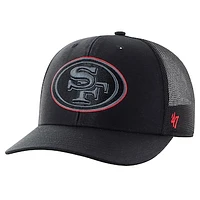 Men's '47 Black San Francisco 49ers Blackball Trophy Flex Hat