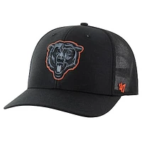 Men's '47 Black Chicago Bears Blackball Trophy Flex Hat