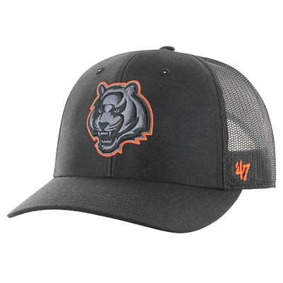 Men's '47 Black Cincinnati Bengals Blackball Trophy Flex Hat