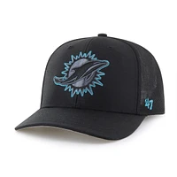 Men's '47 Black Miami Dolphins Blackball Trophy Flex Hat