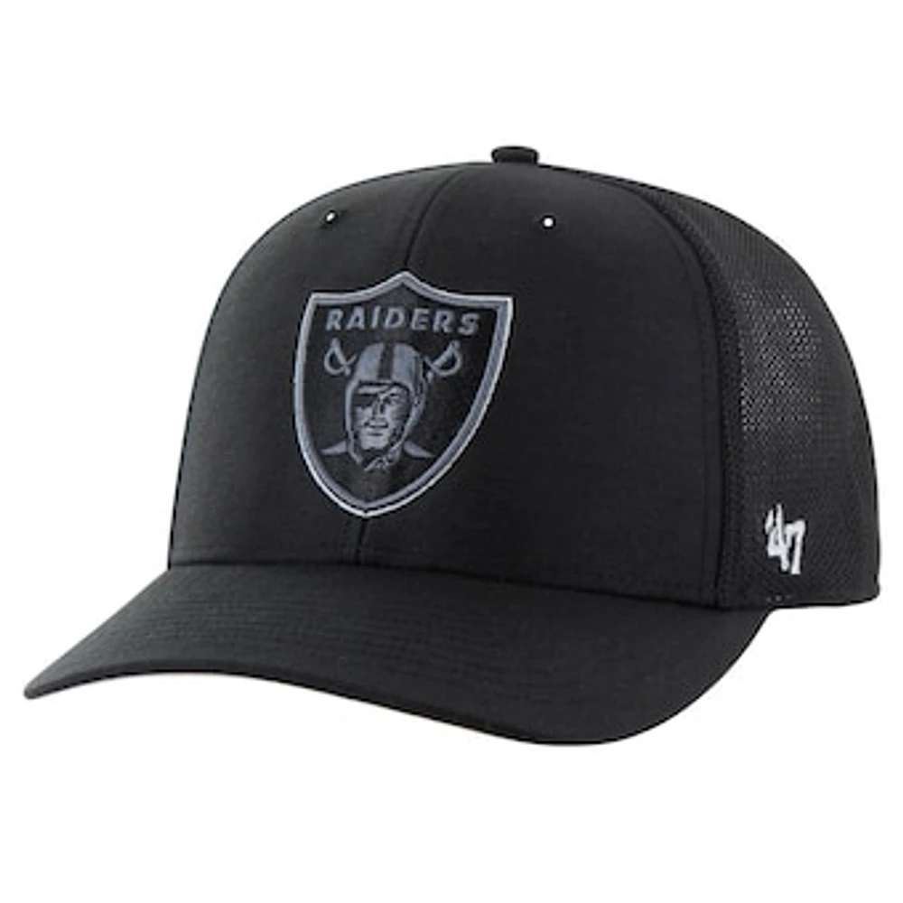 Men's '47 Black Las Vegas Raiders Blackball Trophy Flex Hat