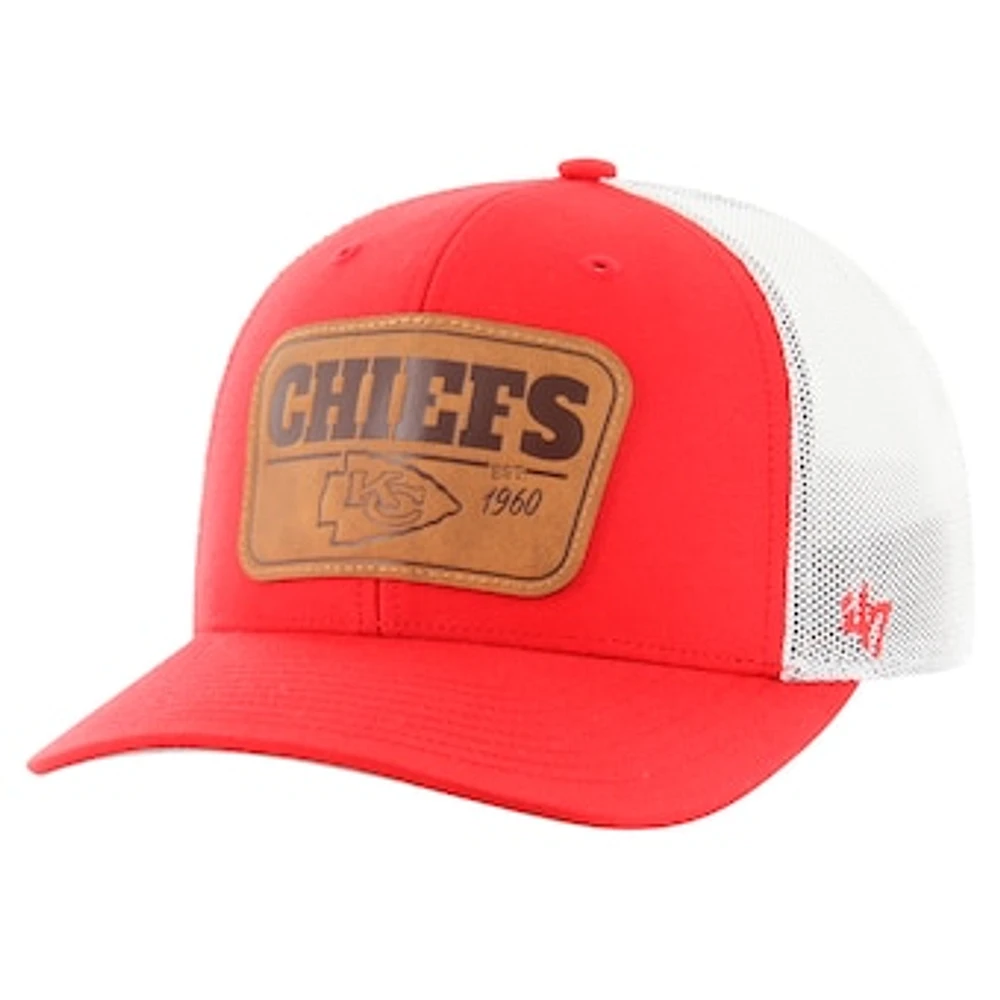 Men's '47 Red/White Kansas City Chiefs Thrash Trophy Flex Hat