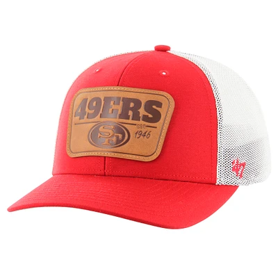 Men's '47 Scarlet/White San Francisco 49ers Thrash Trophy Flex Hat