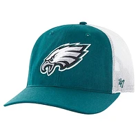 Men's '47 Green/White Philadelphia Eagles Team Unstructured Trucker Adjustable Hat