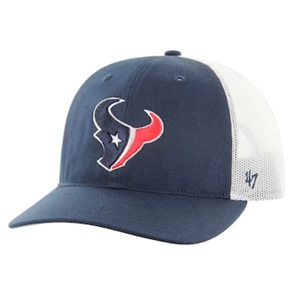 Men's '47 Navy/White Houston Texans Team Unstructured Trucker Adjustable Hat