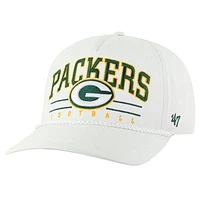 Men's '47 White Green Bay Packers Roscoe Hitch Rope Adjustable Hat