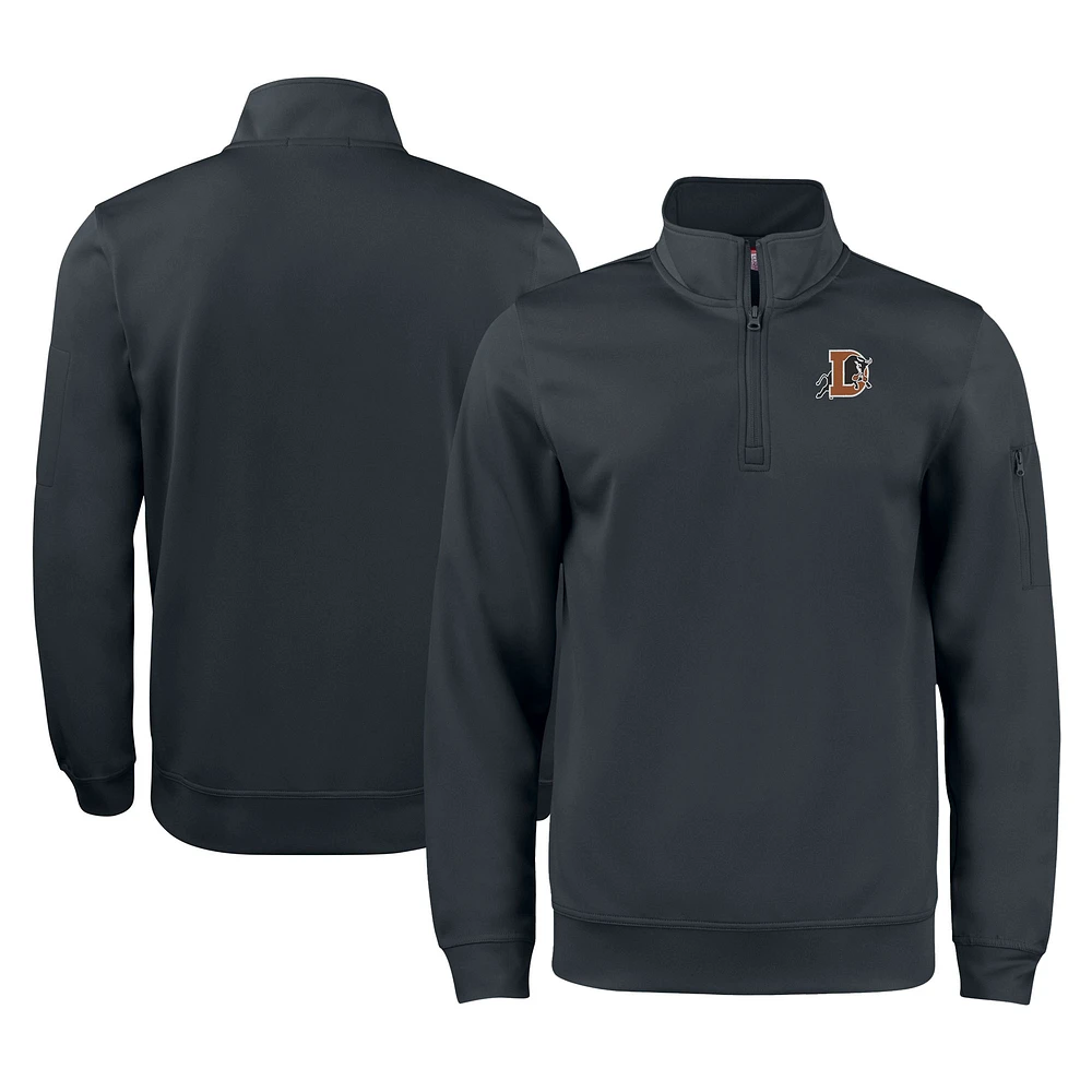 Unisex Cutter & Buck Durham Bulls Clique Lift Eco Performance Half-Zip Pullover Top