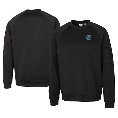 Unisex Cutter & Buck Black Charlotte Knights Clique Lift Eco Performance Sweatshirt