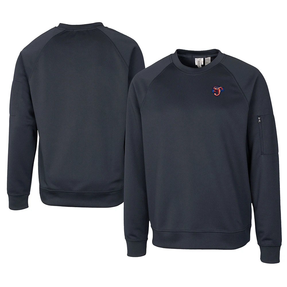 Unisex Cutter & Buck Navy Jacksonville Jumbo Shrimp Clique Lift Eco Performance Sweatshirt