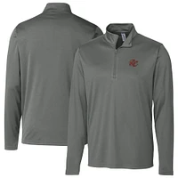 Men's Cutter & Buck  Steel Sacramento River Cats Clique Spin Eco Performance Half-Zip Pullover