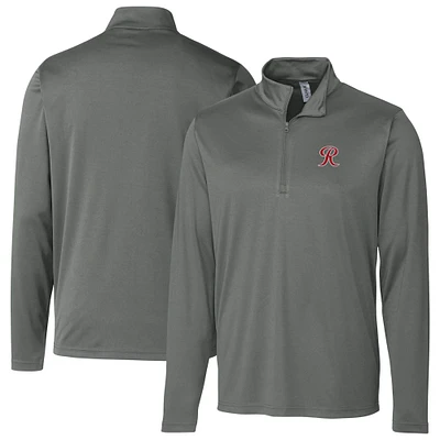 Men's Cutter & Buck  Steel Tacoma Rainiers Clique Spin Eco Performance Half-Zip Pullover