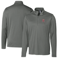 Men's Cutter & Buck  Steel Tacoma Rainiers Clique Spin Eco Performance Half-Zip Pullover