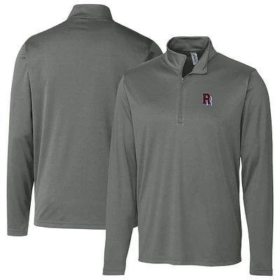 Men's Cutter & Buck  Steel Round Rock Express Clique Spin Eco Performance Half-Zip Pullover