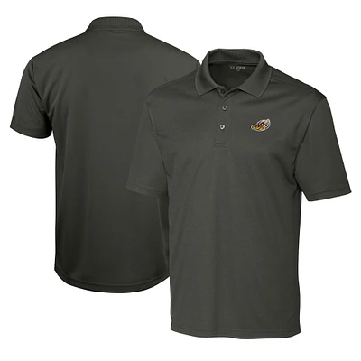 Men's Cutter & Buck  Steel Akron RubberDucks Clique Spin Eco Performance Pique Polo