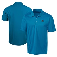 Men's Cutter & Buck  Aqua Rocket City Trash Pandas Clique Spin Eco Performance Pique Polo