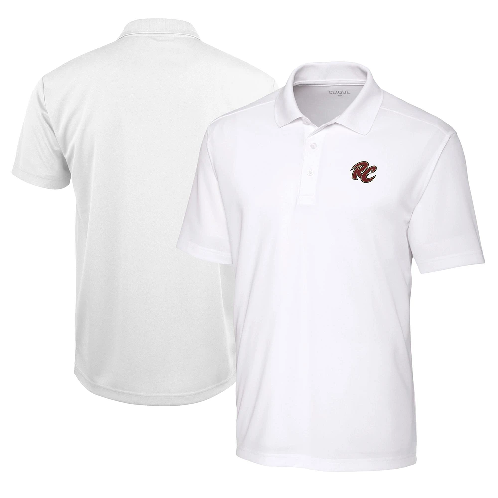 Men's Cutter & Buck White Sacramento River Cats Clique Spin Eco Performance Pique Polo