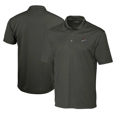 Men's Cutter & Buck  Steel Rocket City Trash Pandas Clique Spin Eco Performance Pique Polo
